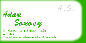 adam somosy business card