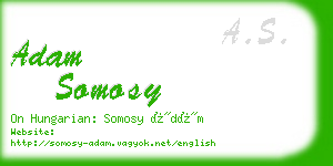 adam somosy business card